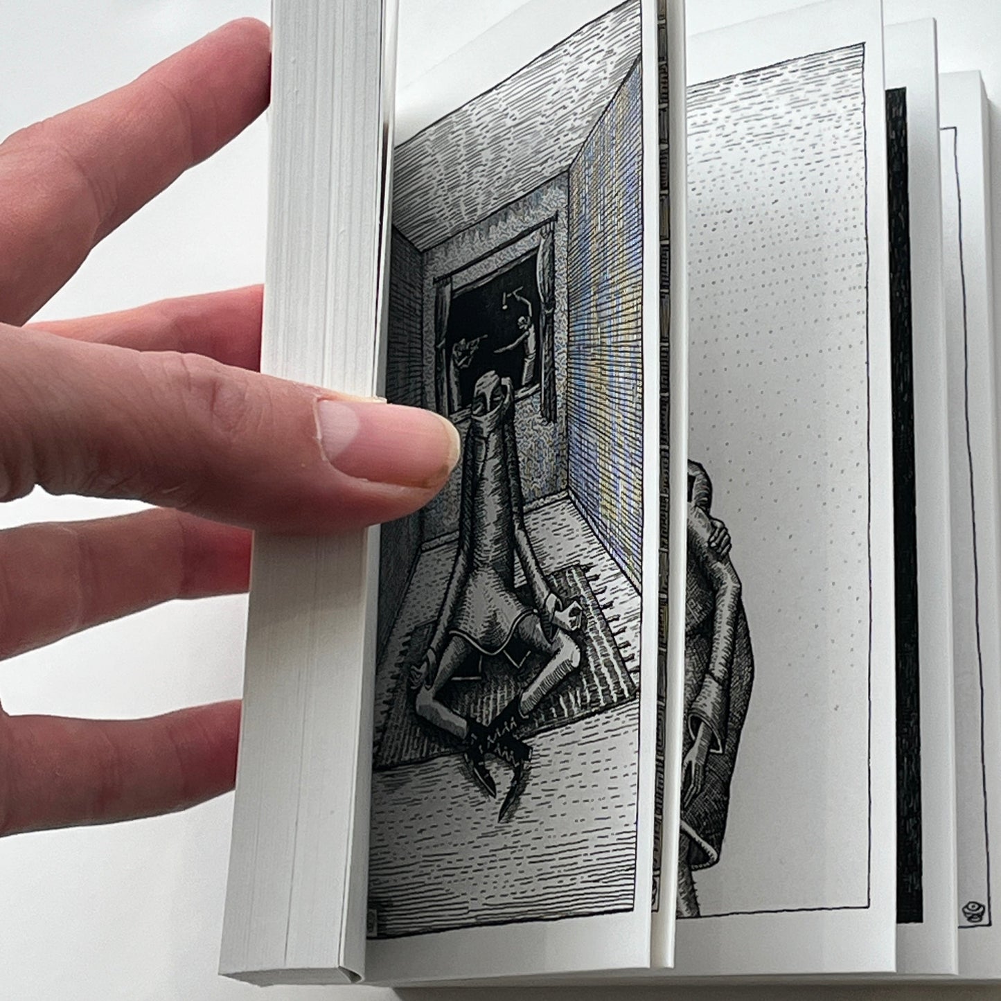 Phlegm - Don't Panic (Bound Postcard Book)