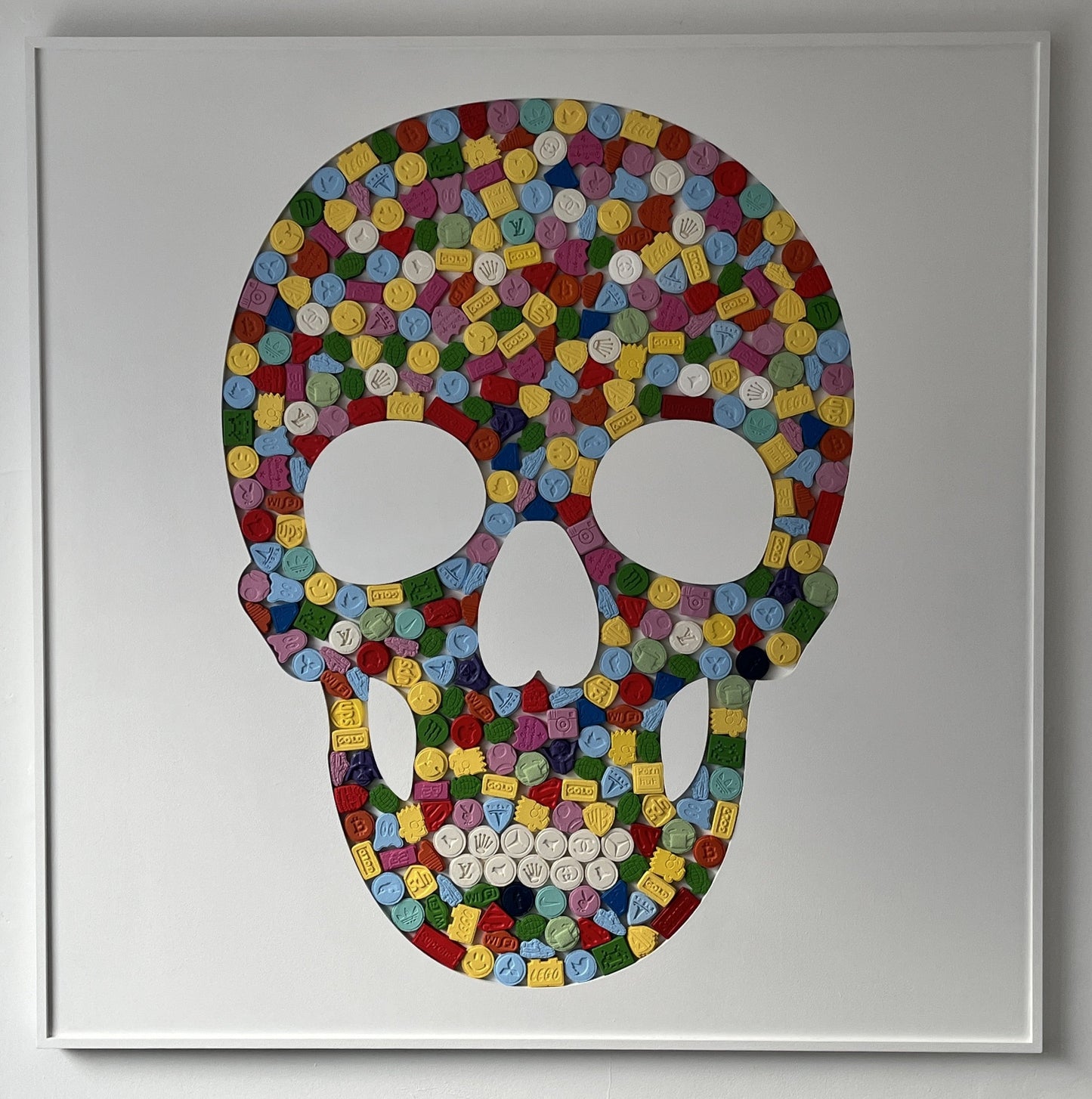 Dean Zeus Colman - Large Pill Skull (White)