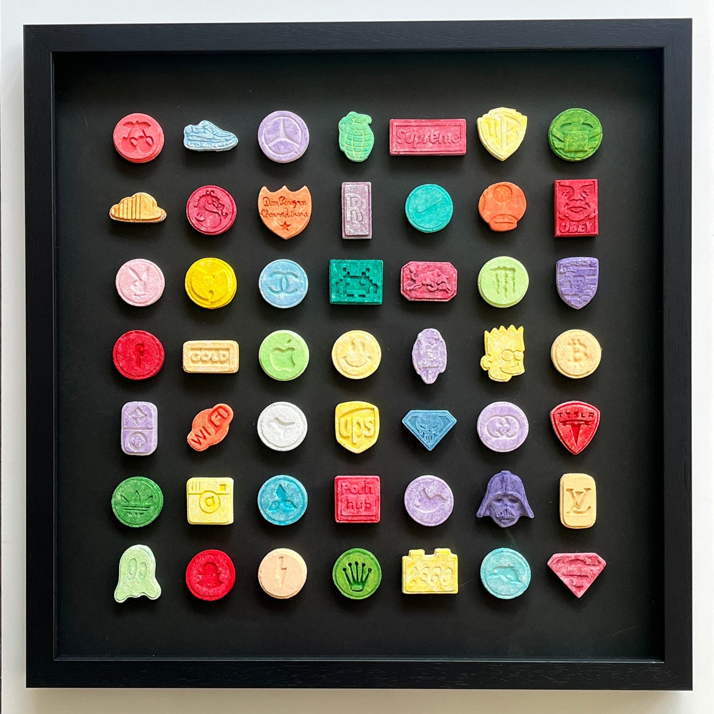 Dean Zeus Colman - Love Is A Drug (49 Pills) (Framed)