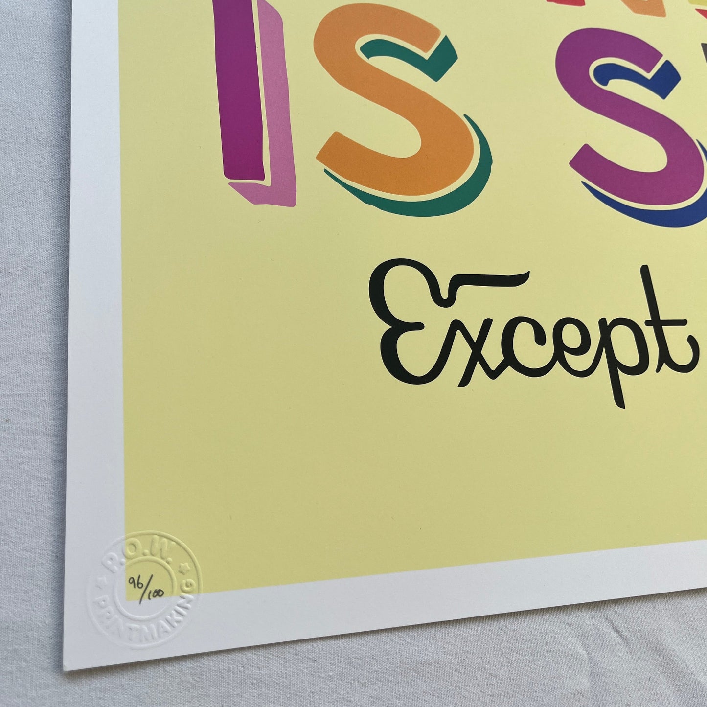 Steve Powers (ESPO) - Everything Is Shit (Pictures on Walls Cream Edition)