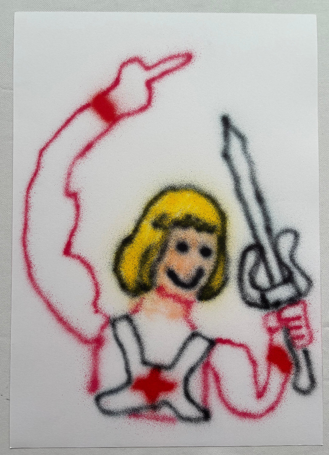Listen04 - He-Man With Middle Finger (A2 Original)