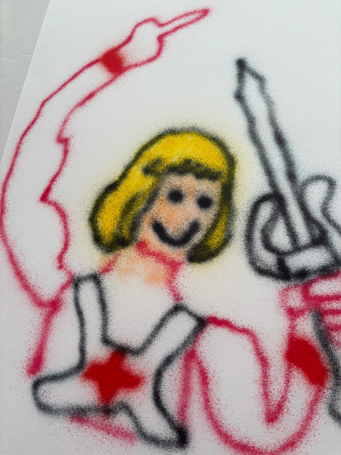 Listen04 - He-Man With Middle Finger (A2 Original)