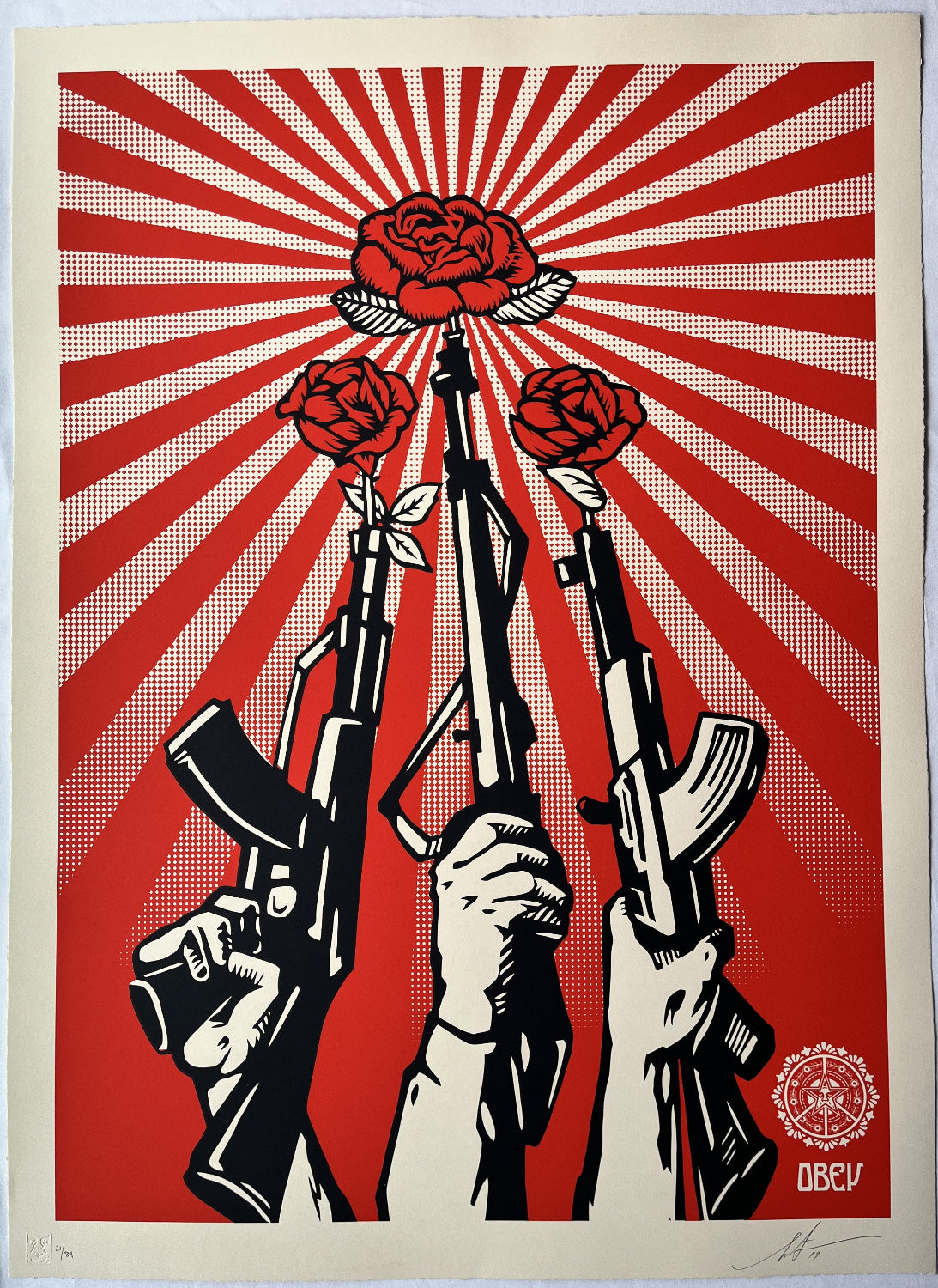 Shepard Fairey - Guns & Roses (Large Format)