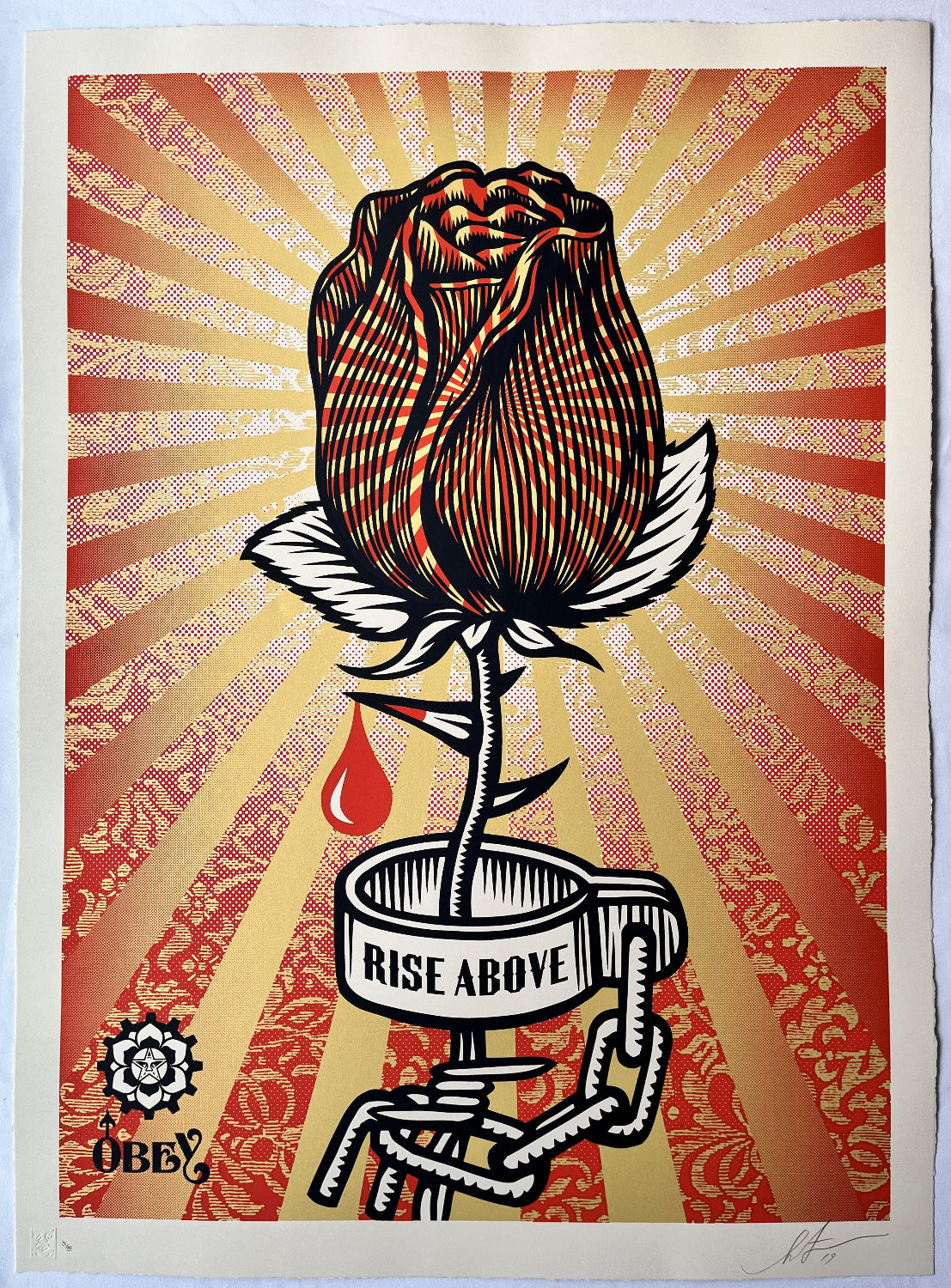Shepard Fairey - Rose Shackle (Large Format)