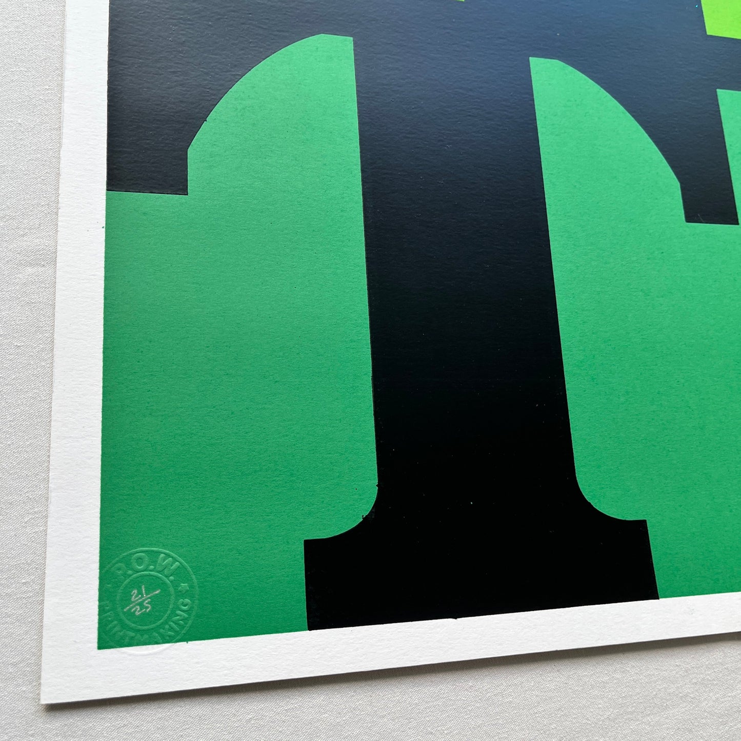 D*Face - Hate (Green) - Signed Screenprint