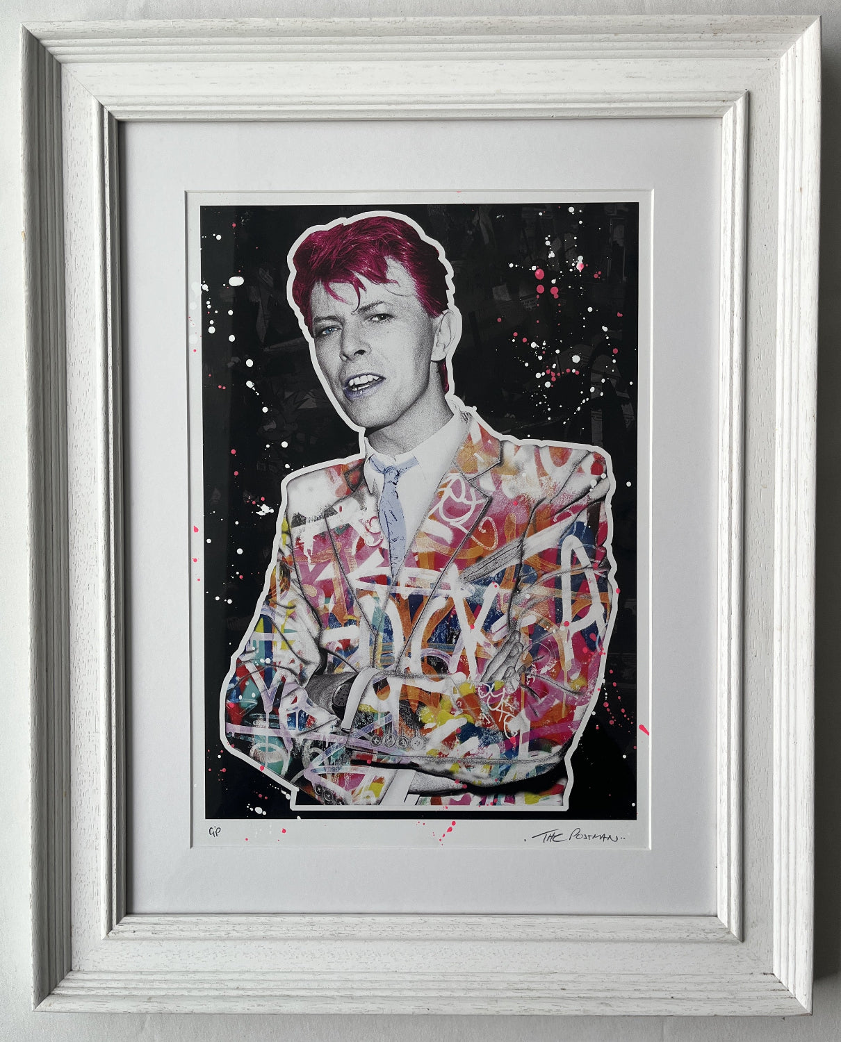 The Postman - David Bowie (Framed Hand-Finished Print)