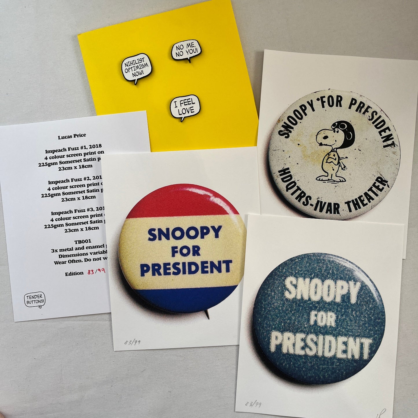Lucas Price (Cyclops) - Impeach Fuzz (Print Set with Badges!)
