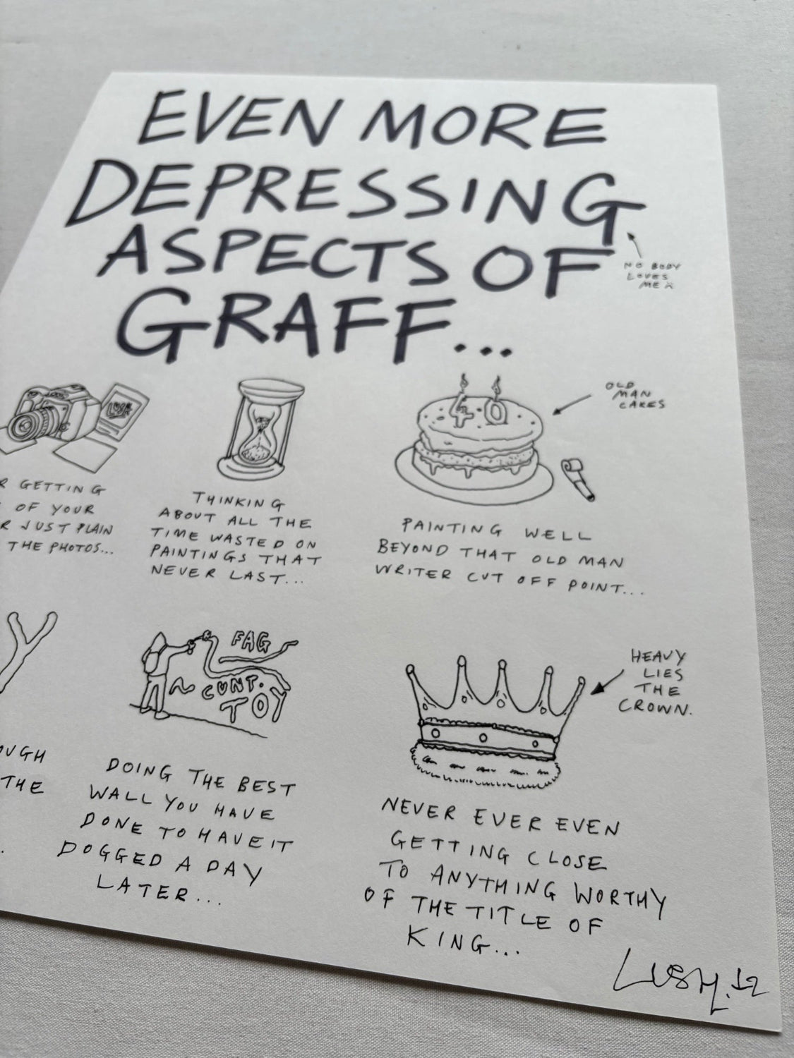 Lushsux - Zine Drawing #41 (Even More Depressing Aspects Of Graff...)