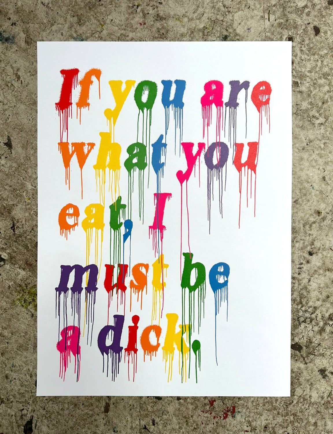 Listen04 - If You Are What You Eat (Screenprint)