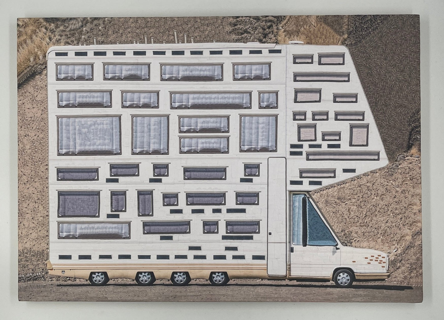 Lola Dupré - Two Weeks In Dundee (Framed Original Collage)