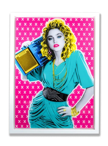 The Postman -  Madonna (Large Acrylic Shadow Framed Original)