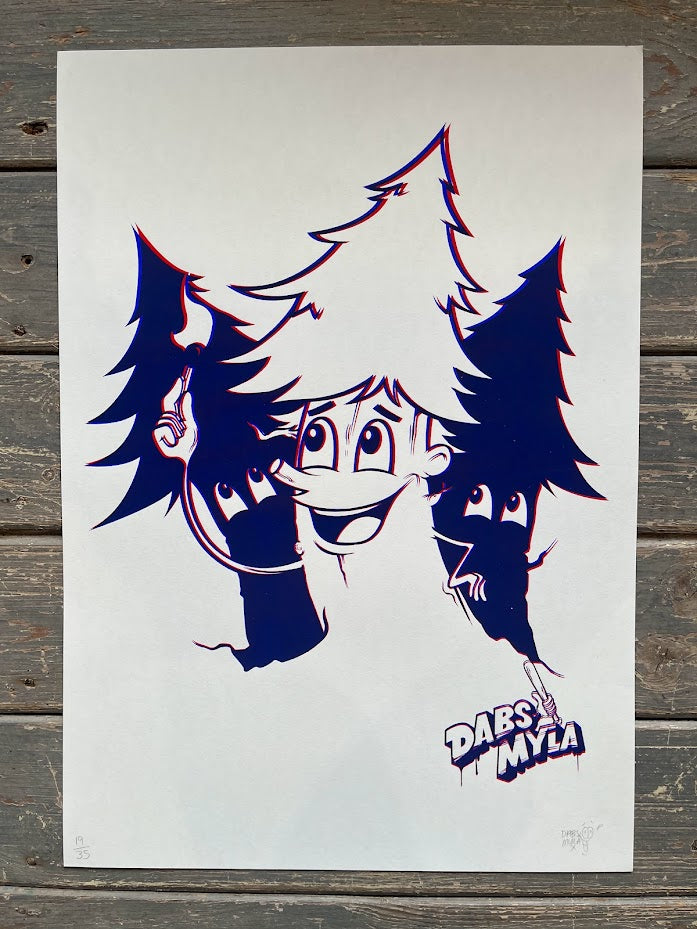 Dabs Myla Signed Screenprint