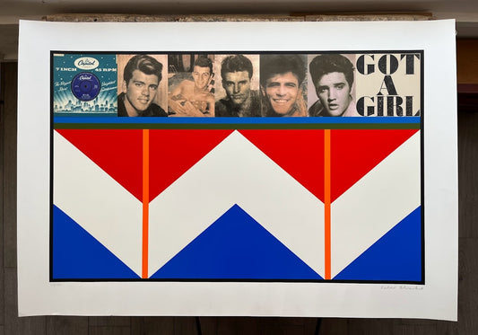 Sir Peter Blake - Got A Girl (Large Format Signed Elvis Print)