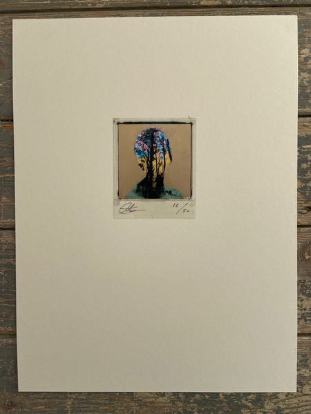 Andrew Millar - Rise - Signed Gold Leaf Polaroid Edition (Framed)