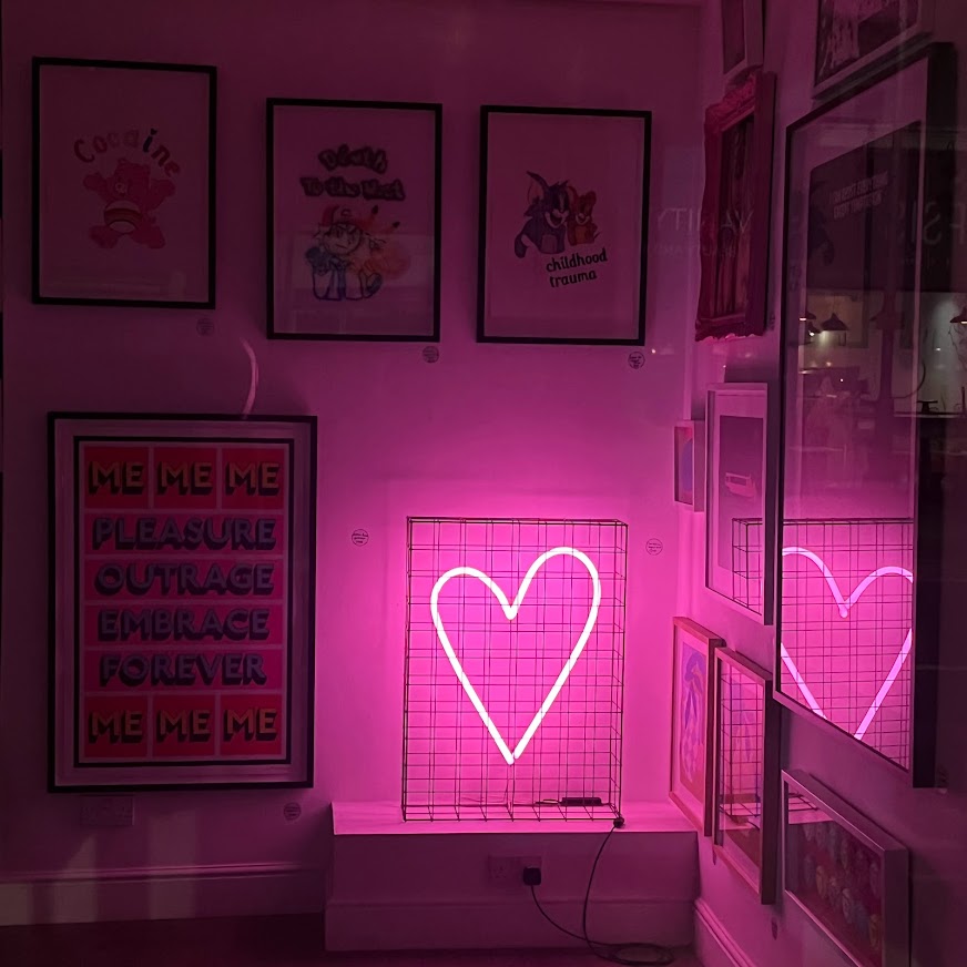 Andy Doig - Safe From Harm (Large Ruby Red Neon)