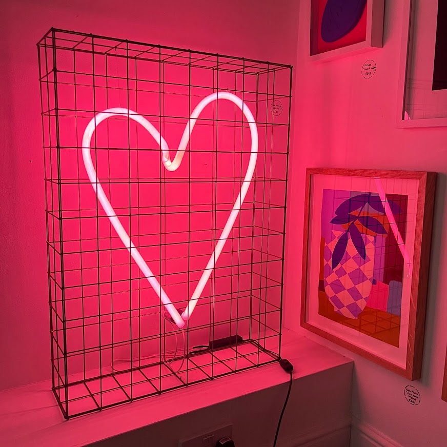 Andy Doig - Safe From Harm (Large Ruby Red Neon)