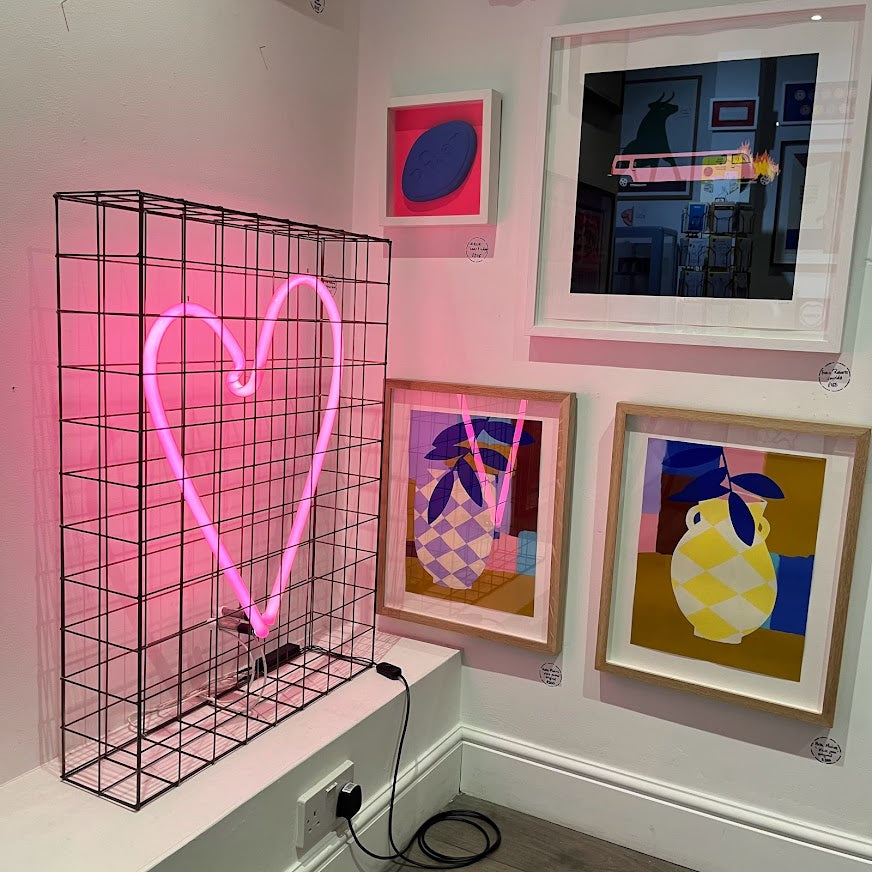 Andy Doig - Safe From Harm (Large Ruby Red Neon)