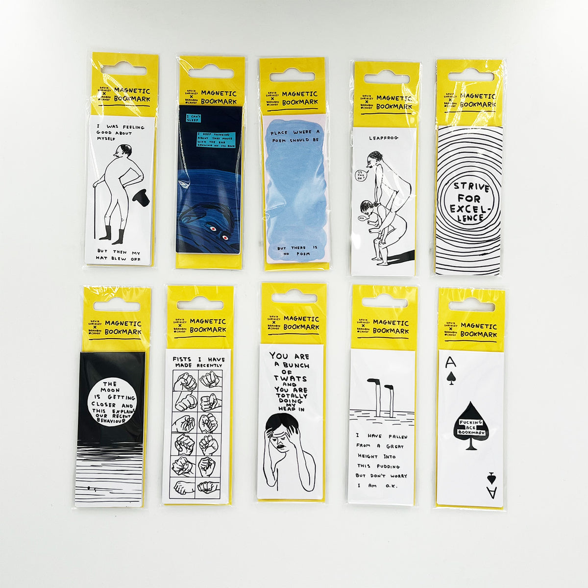 David Shrigley - Magnetic Bookmarks (Variety Available)