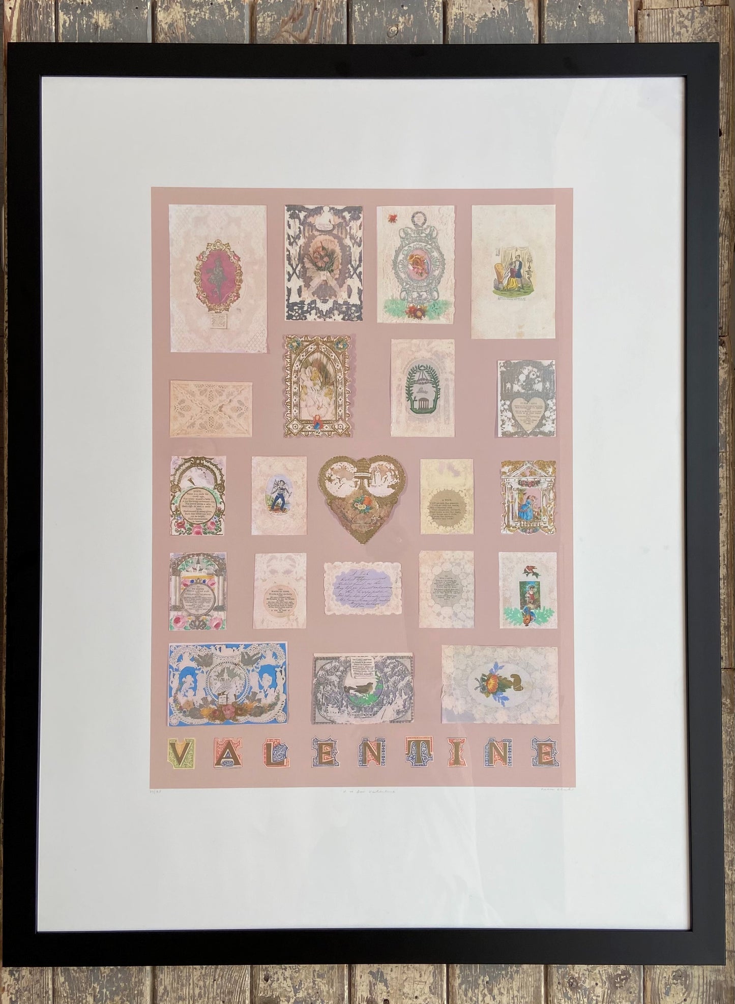 Sir Peter Blake - Alphabet: V Is For Valentine (Framed)