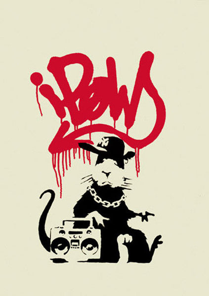 Banksy - Gangsta Rat - Unsigned Screenprint with COA