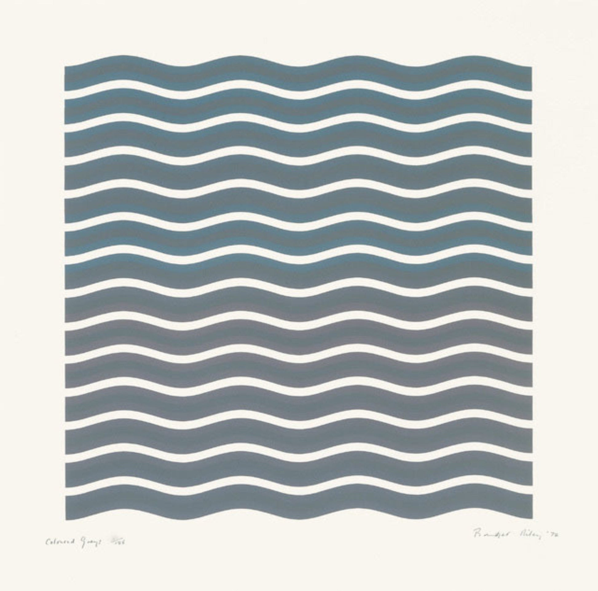 Bridget Riley - Coloured Greys II Screenprint Signed