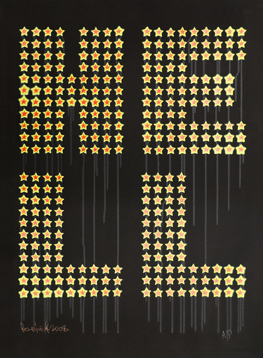 Ben Eine - Hell (Yellow)