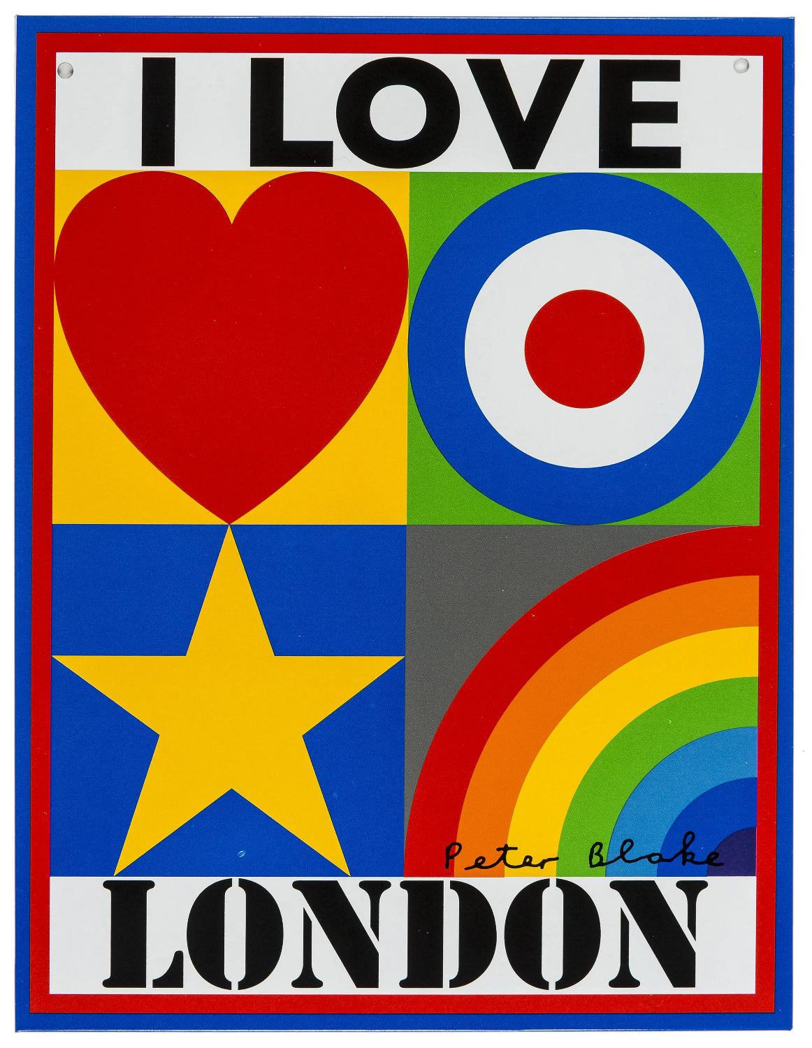 Sir Peter Blake - I Love London (Framed)
