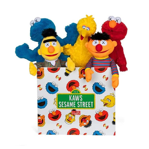 Kaws - Boxed Set of 5 Sesame Street Plush Toys