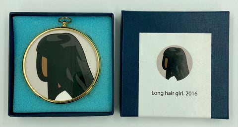 Julian Opie - Long Hair Girl Miniature