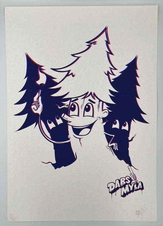 Dabs Myla - Moniker Live Signed Screenprint