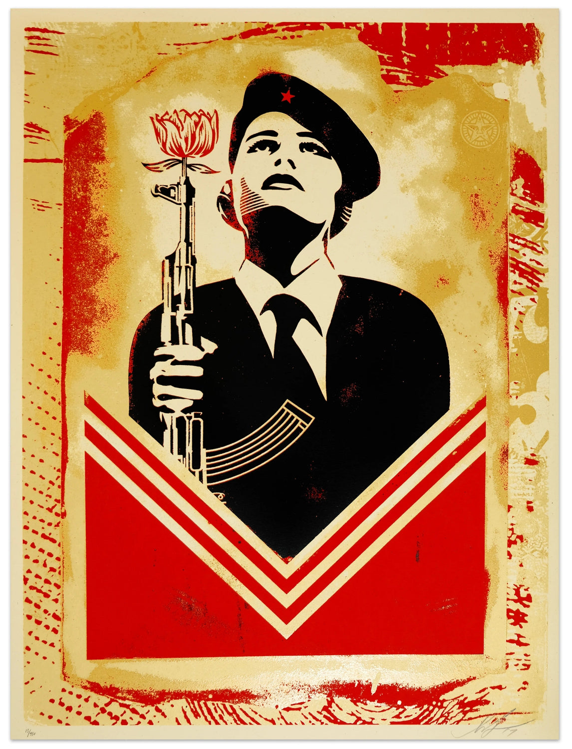 Shepard Fairey - Peace Guard 2 Stencil (Lisbon)