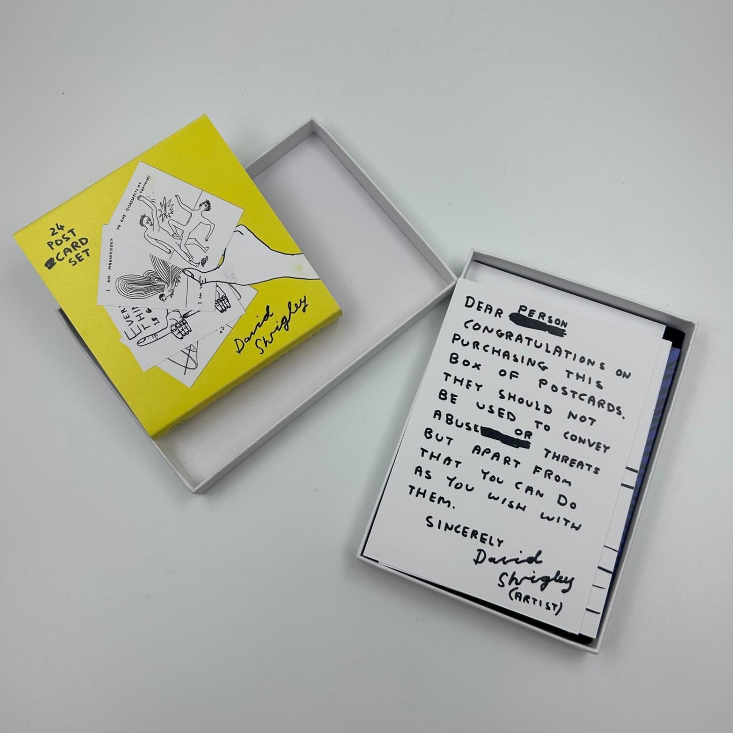 David Shrigley - Postcard Set #1 (24 Postcards)