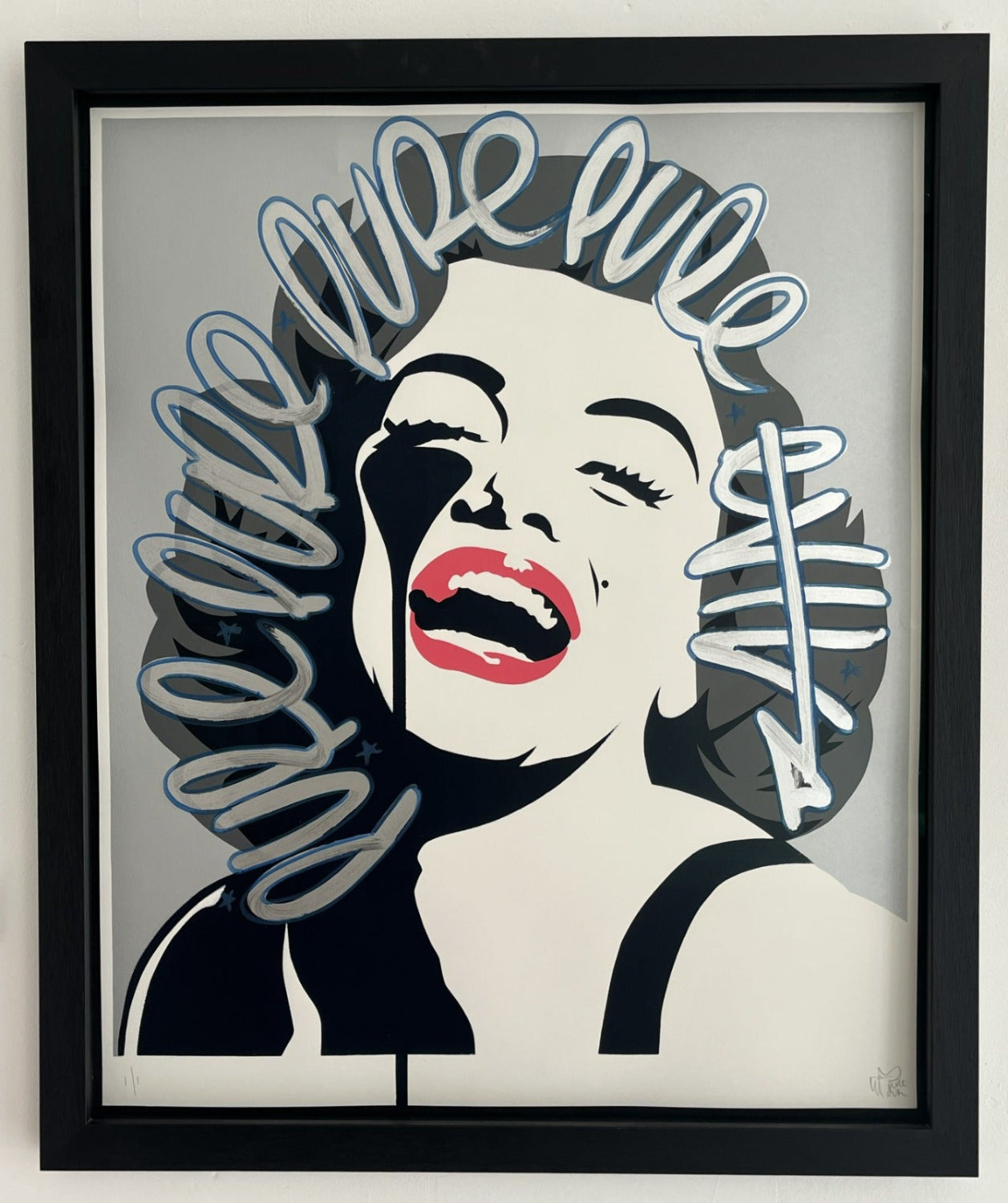 Pure Evil - Screaming Marilyn (Hand-finished Screenprint, 1 of 1)