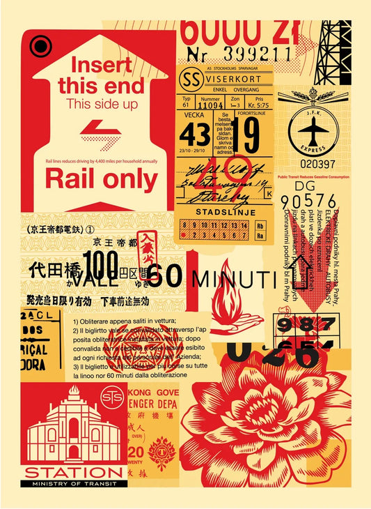 Shepard Fairey - Station To Station I (Large Format) (Printer's Proof)