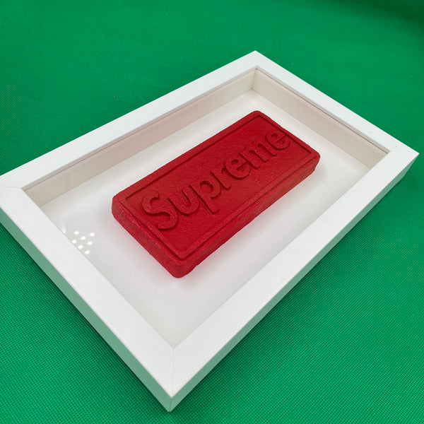 Dean Zeus Colman  - Love Is A Drug (Supreme Box Logo) (Red On White)