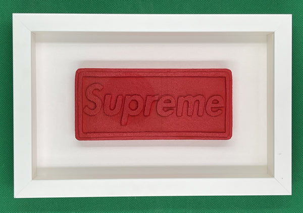 Dean Zeus Colman  - Love Is A Drug (Supreme Box Logo) (Red On White)