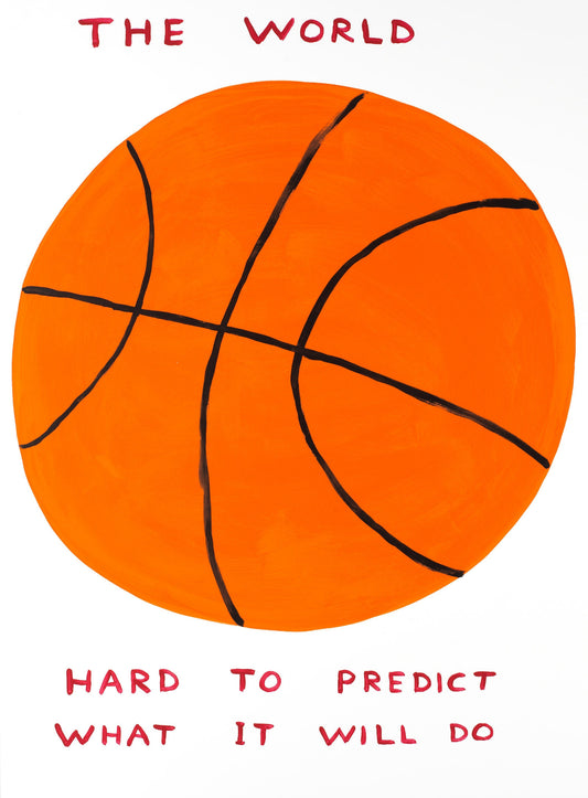 David Shrigley - The World - Basketball - Nicolai Wallner- Signed Screenprint