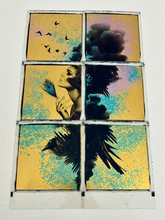 Andrew Millar - To Be Free (Gold) - Framed Original Polaroids