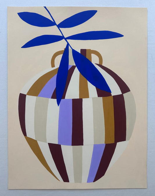 HelloMarine - Vase Sienne (Original Painting on Paper)