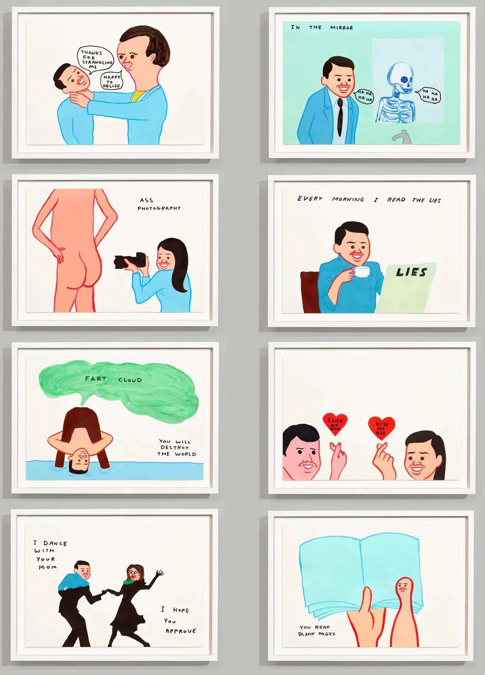David Shrigley x Joan Cornellà - Vote (Horizontal) (Box Set of 8 Signed Screenprints)