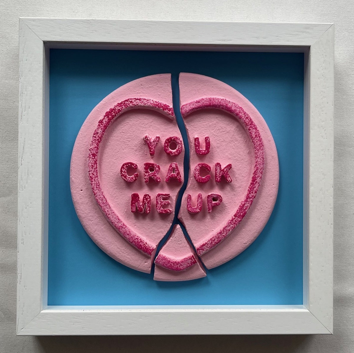 Dean Zeus Colman - Sweet Art (You Crack Me Up - Pink On Blue)