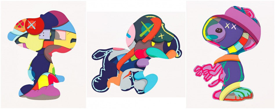 Kaws - Snoopy Print Set (No One's Home; Stay Steady; The Things That Comfort)