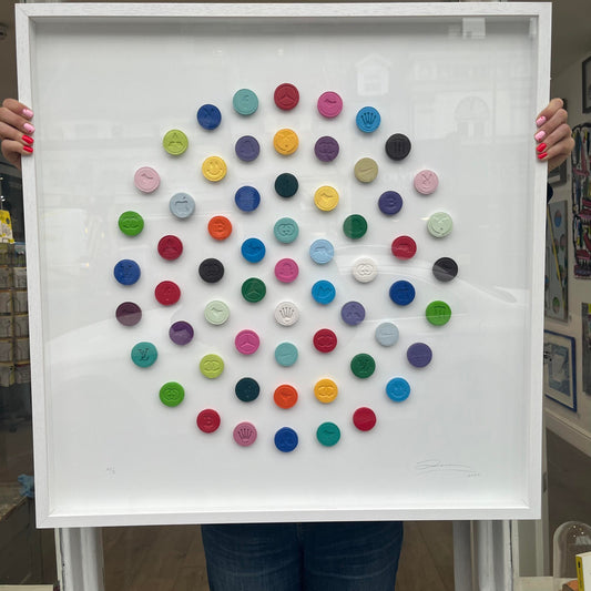 Dean Zeus Colman - 61 Pills (Hirst Edition) (Framed)