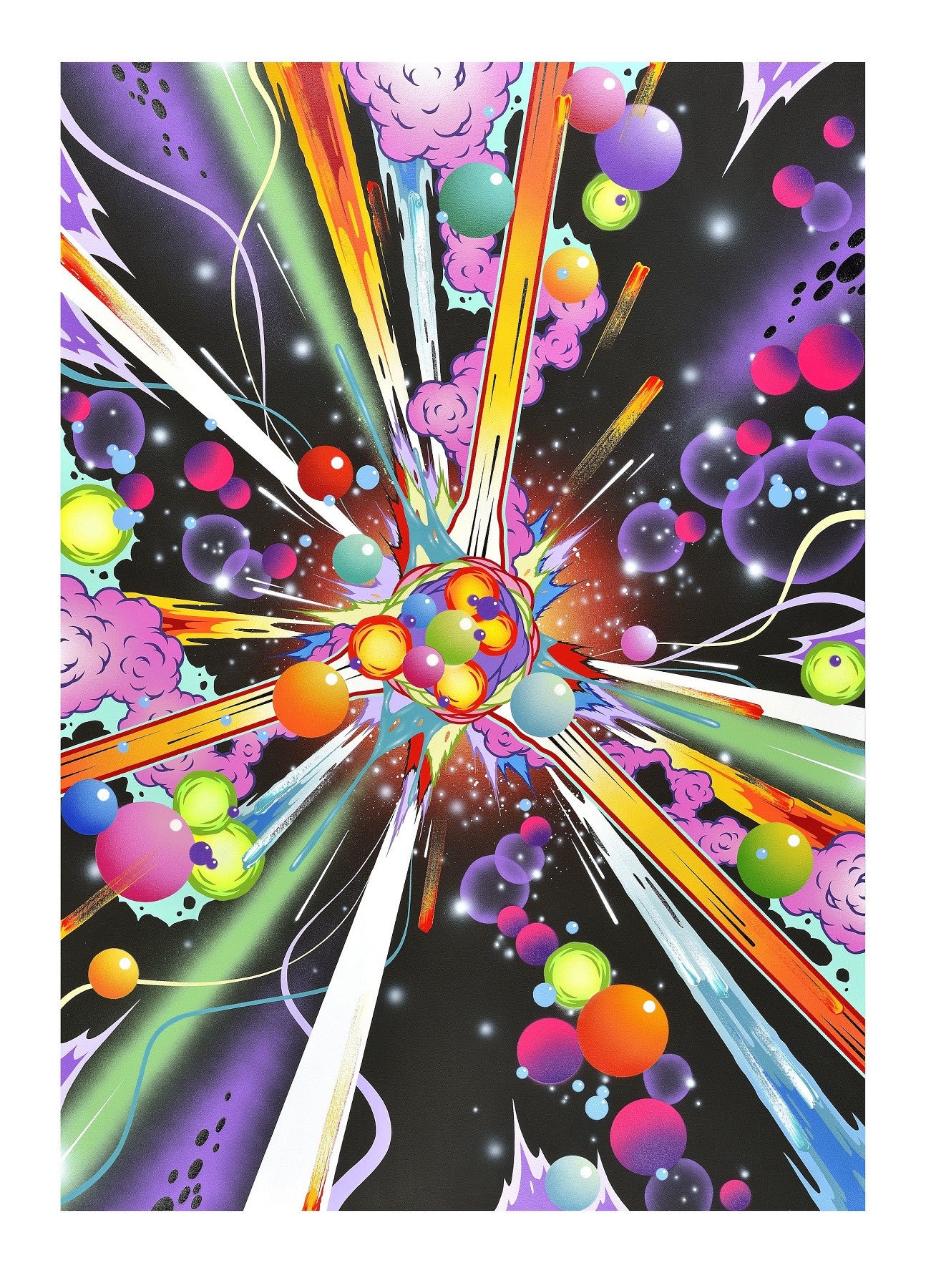 Andrew Mcattee - Ultra Magenetic Smash - Signed Print Silkscreen