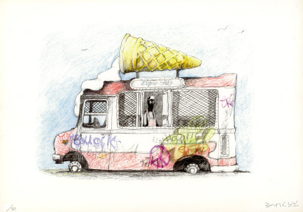 Banksy - Ice Cream Van (Signed Gift Print)