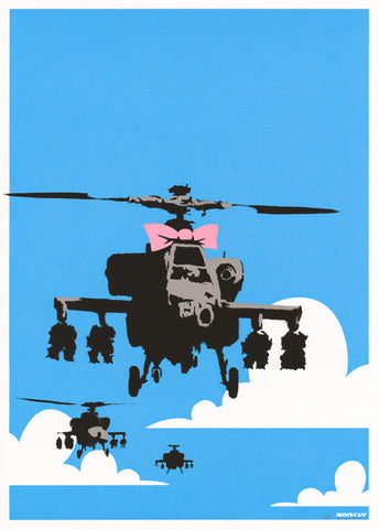 Banksy - Happy Choppers - Signed Screenprint