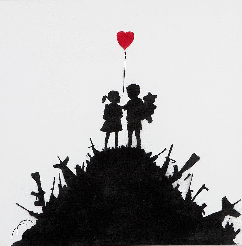Banksy - Kids On Guns - Original Canvas - Edition of 25
