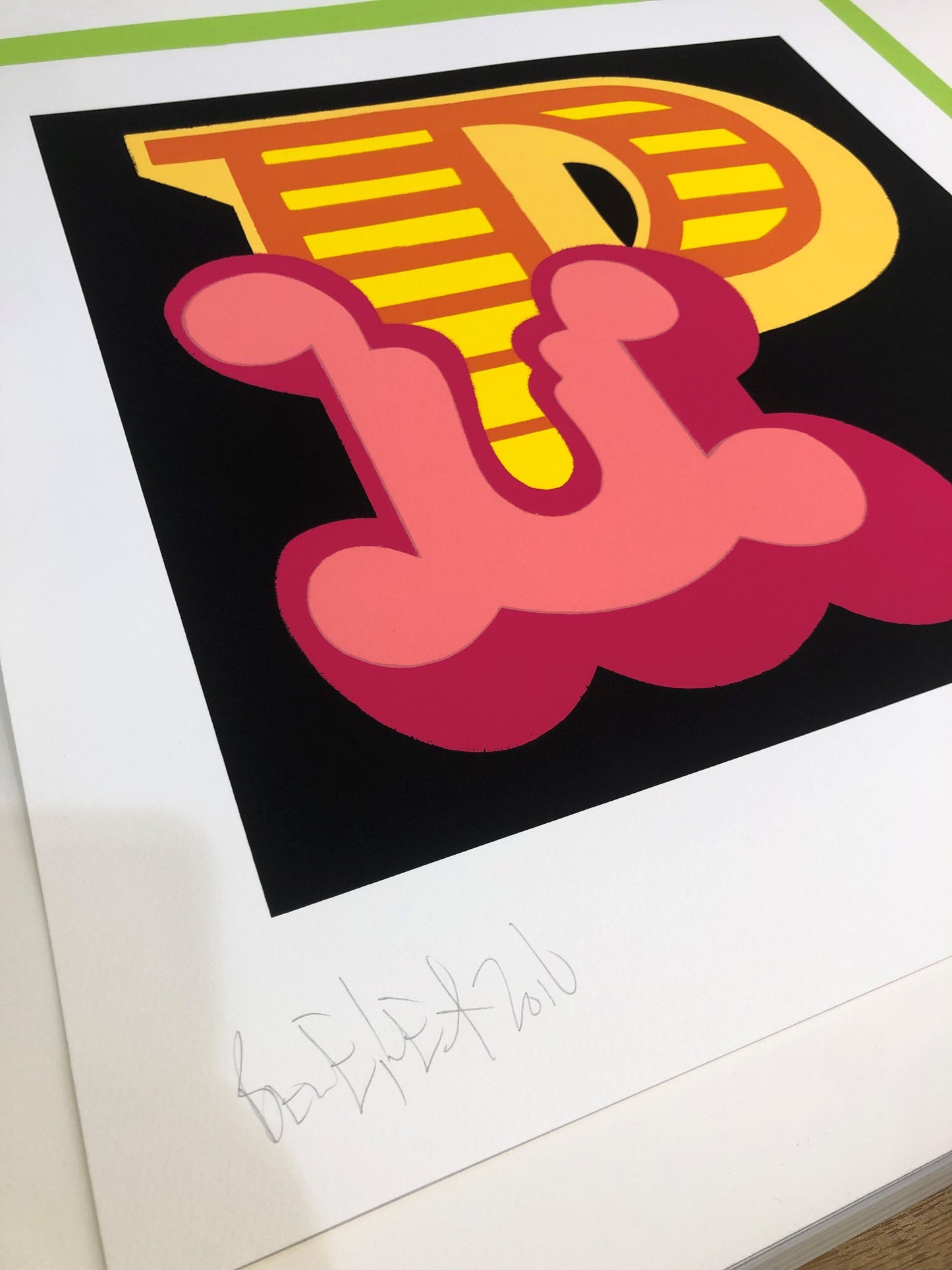 Ben Eine - Letter P (Yellow Variant)
