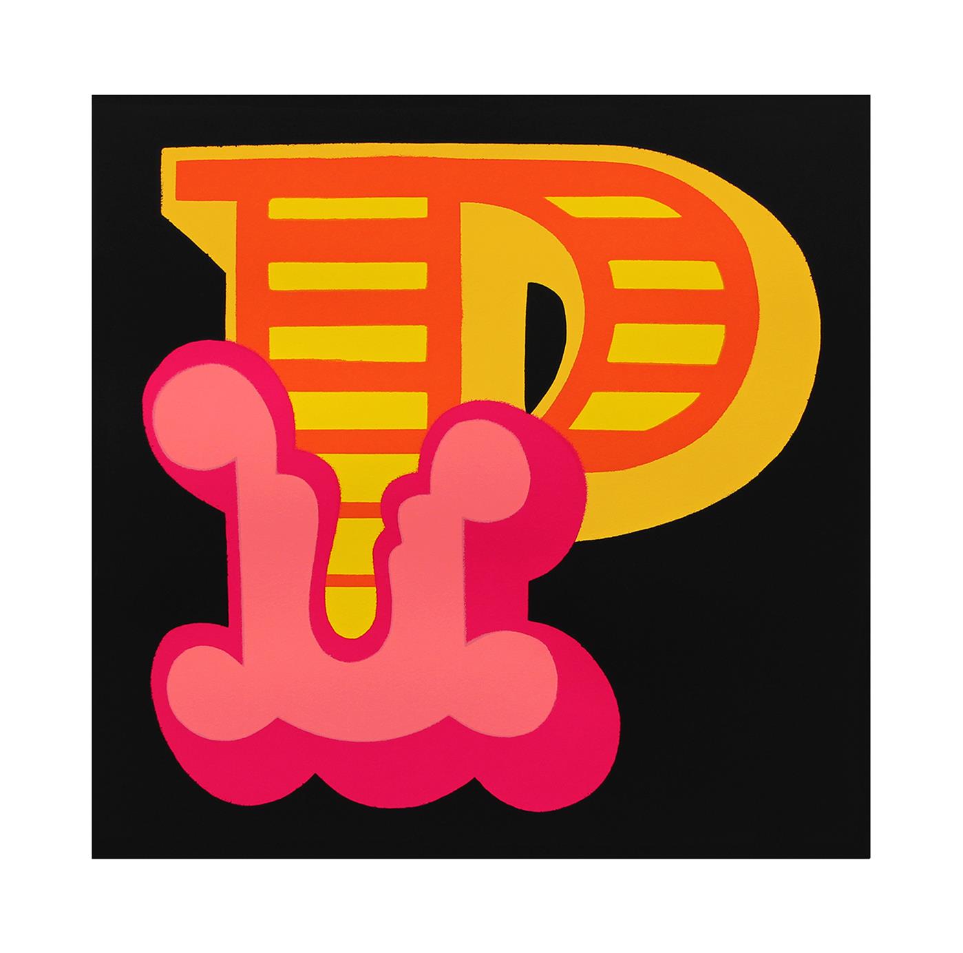 Ben Eine - Letter P (Yellow Variant)