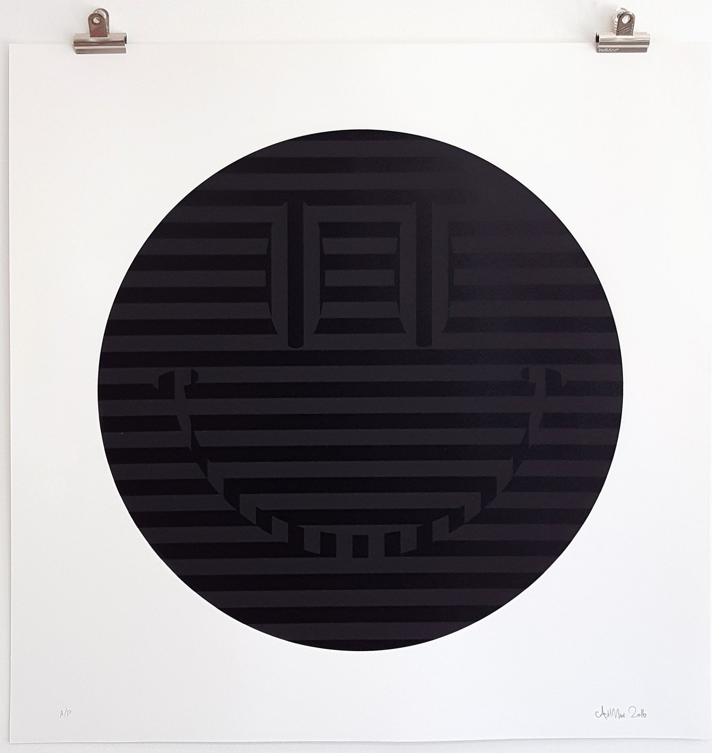 Carl Cashman - Acid Reflux - Signed Black Print